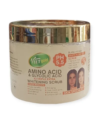 VEETGOLD AMINO ACID & GLYCOLIC ACID SCRUB 450G