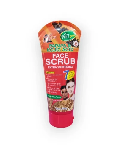 VEETGOLD PAPAYA & KOJIC ACID WHITENING FACE SCRUB