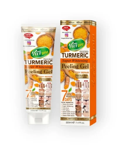 VEETGOLD SUPER WHITENING TURMERIC PEELING GEL 320ML
