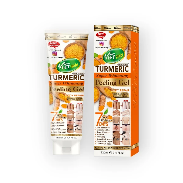 VEETGOLD SUPER WHITENING TURMERIC PEELING GEL 320ML
