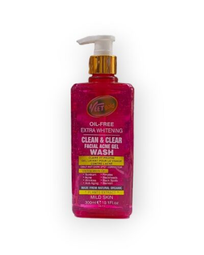 VEETGOLD CLEAN AND CLEAR ACNE GEL WASH