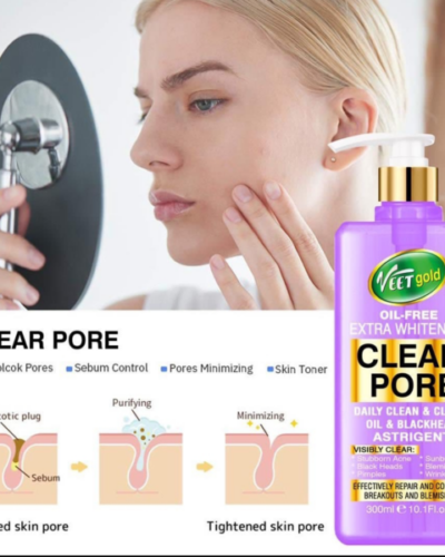 VEETGOLD CLEAR PORE ASTRINGENT OIL-FREE TONER SERUM 300ML