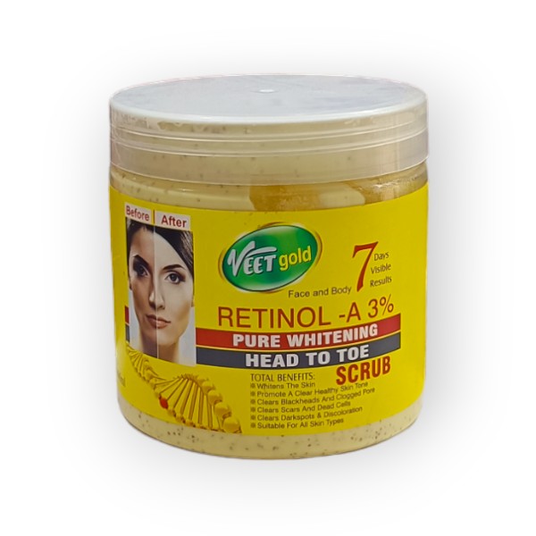 VEETGOLD RETINOL A 3% PURE WHITENING SCRUB