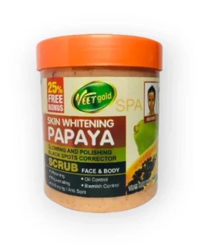 VEETGOLD SKIN WHITENING PAPAYA SCRUB 500G