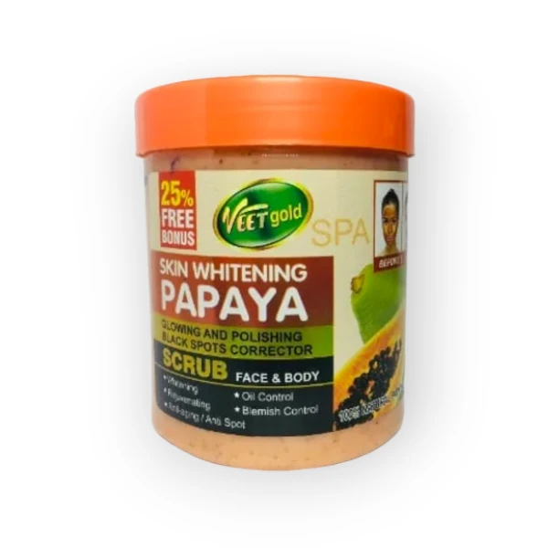 VEETGOLD SKIN WHITENING PAPAYA SCRUB 500G