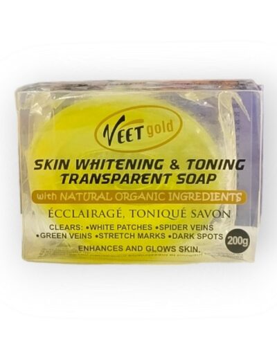 VEETGOLD SKIN WHITENING AND TONING TRANSPARENT SOAP